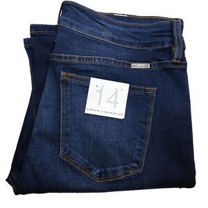 NWT KanCan Dark Indigo Bootcut Jeans Mid Rise Womens Size 14 #525